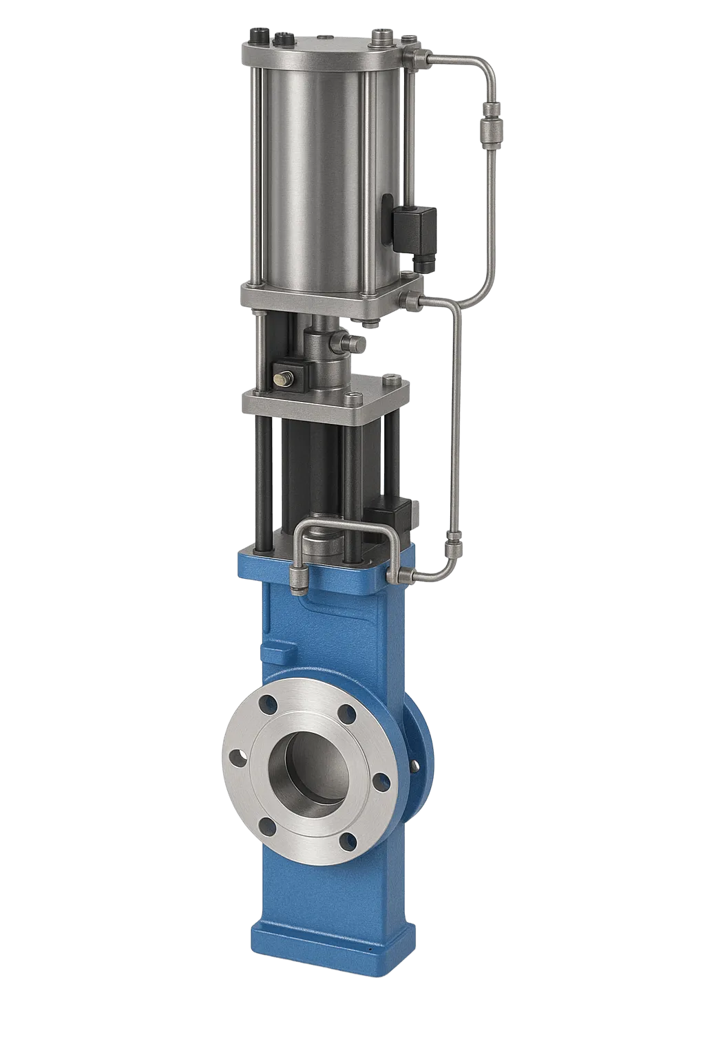 Guillotine à fermeture ultra-rapide et clapet de détection précoce - Miniature